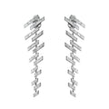 Baguette Step Earrings