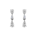 Pear & Baguette Drop Earrings