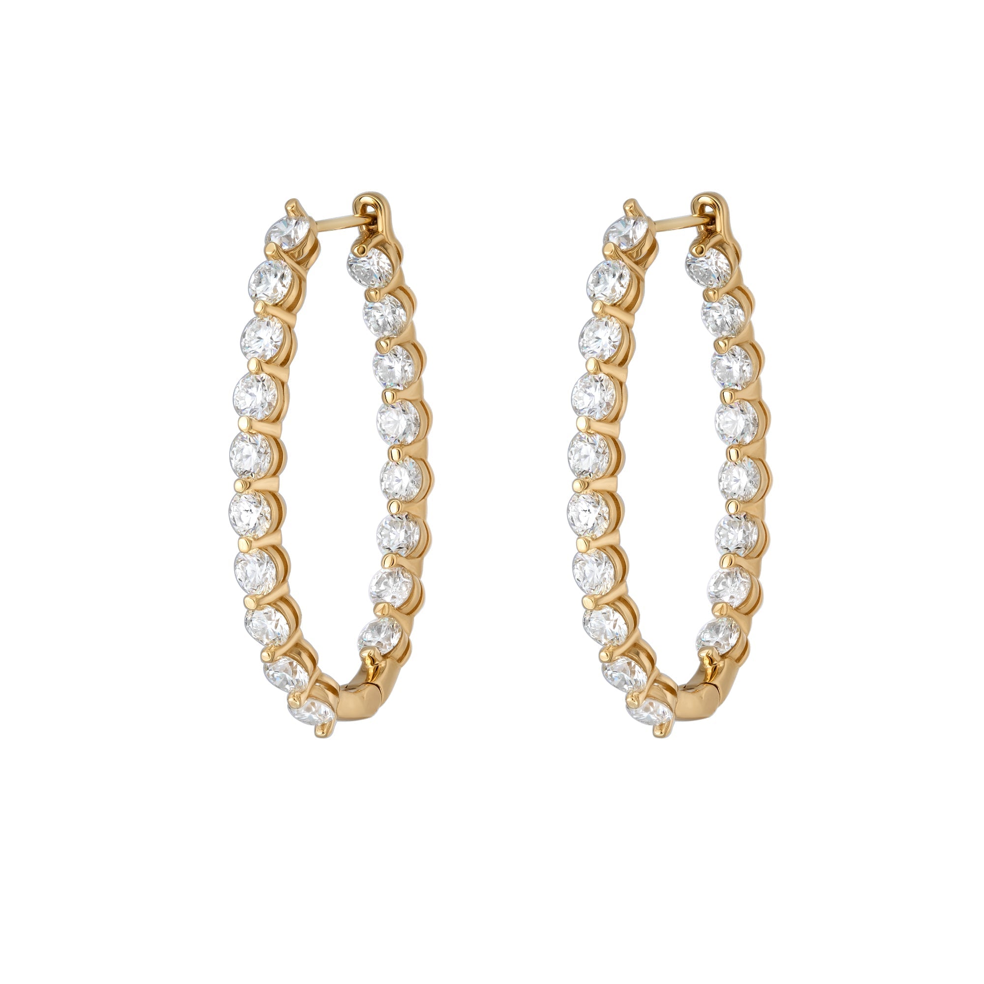 Floating Elongated Hoops