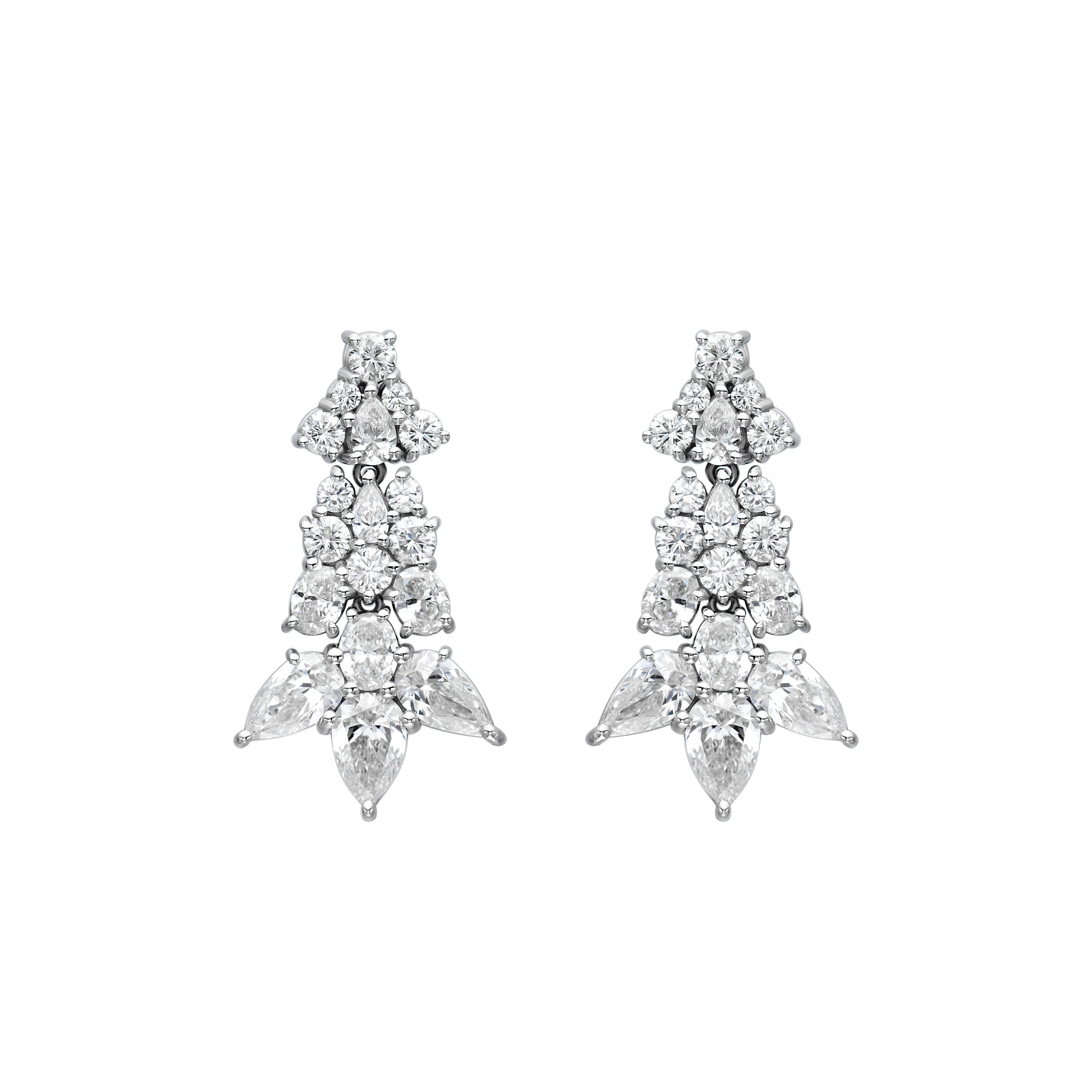 Multi Fancy Shape Drop Earrings