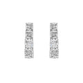 One Line Cushion Graduated Drop Earrings
