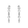 Multi Shape Line Drop Earrings