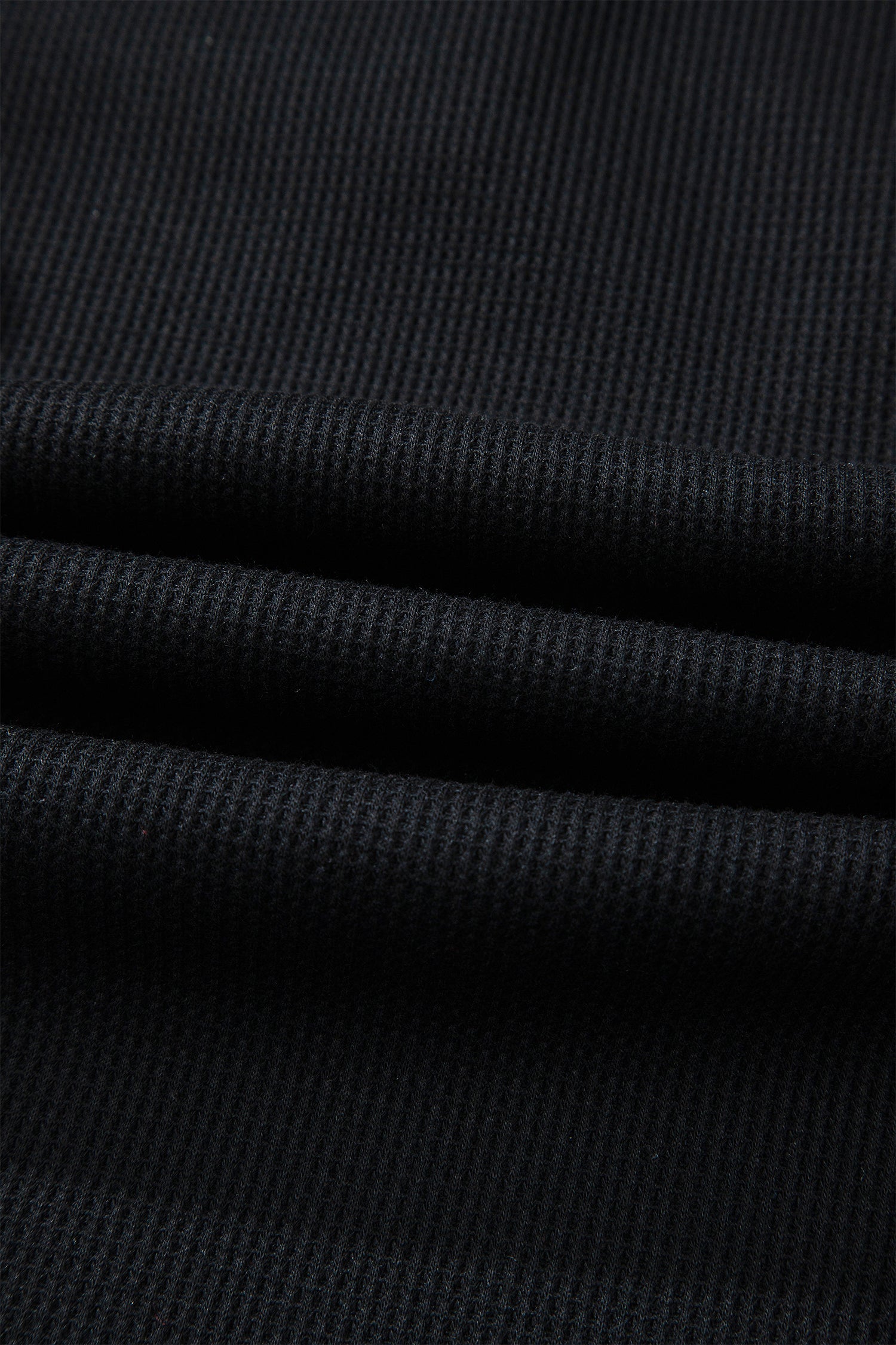 Denim Waffle Knit Contrast Trim Polo Dress