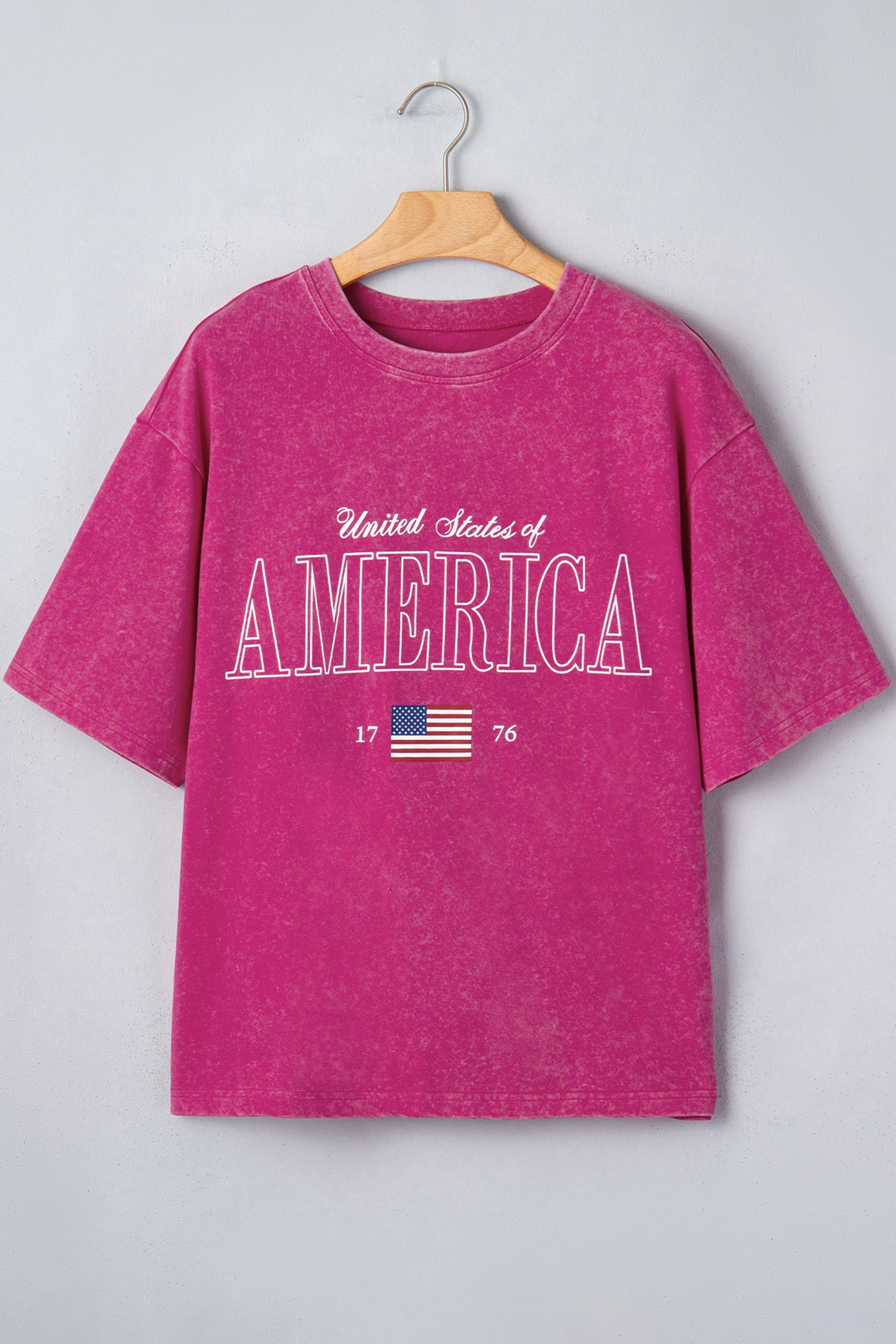 AMERICA 1776 Flag Mineral Wash Graphic Tee