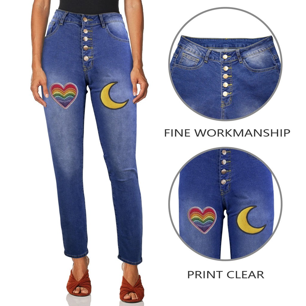 Women's Jeans (Front Printing) Made In USA Ships to USA Only