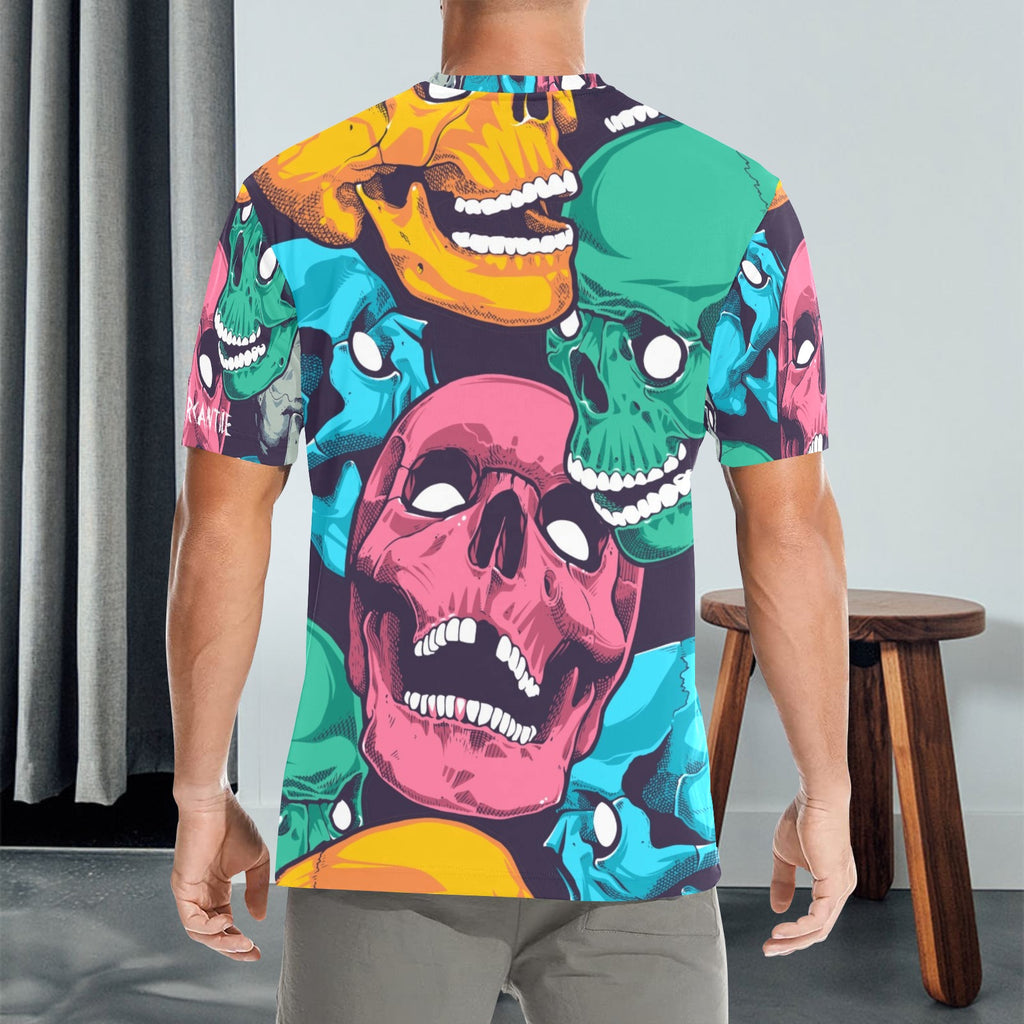 NEW Men's All Over Print Crew Neck T-Shirt Made in USA