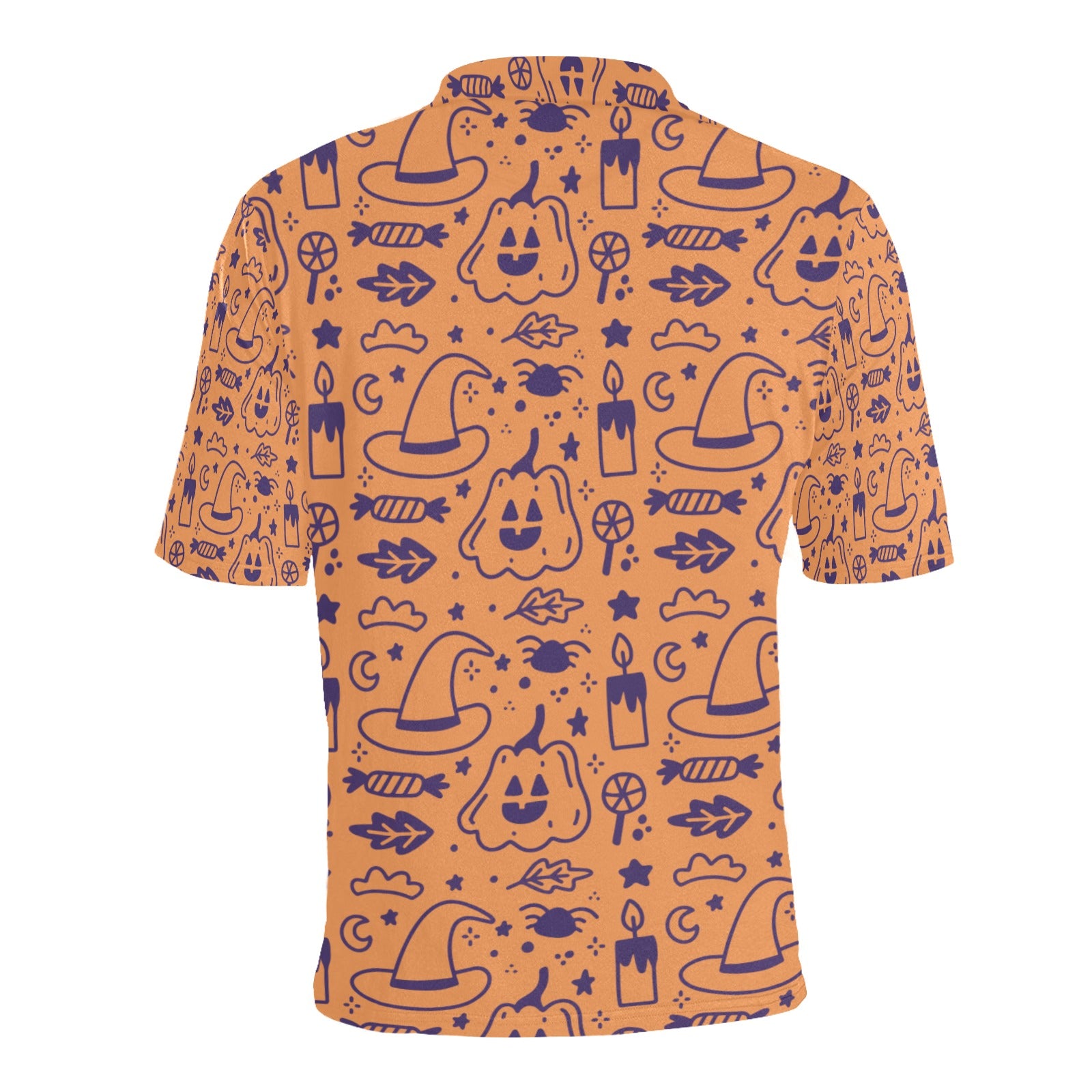 Men's All Over Print Polo Shirt (T55)