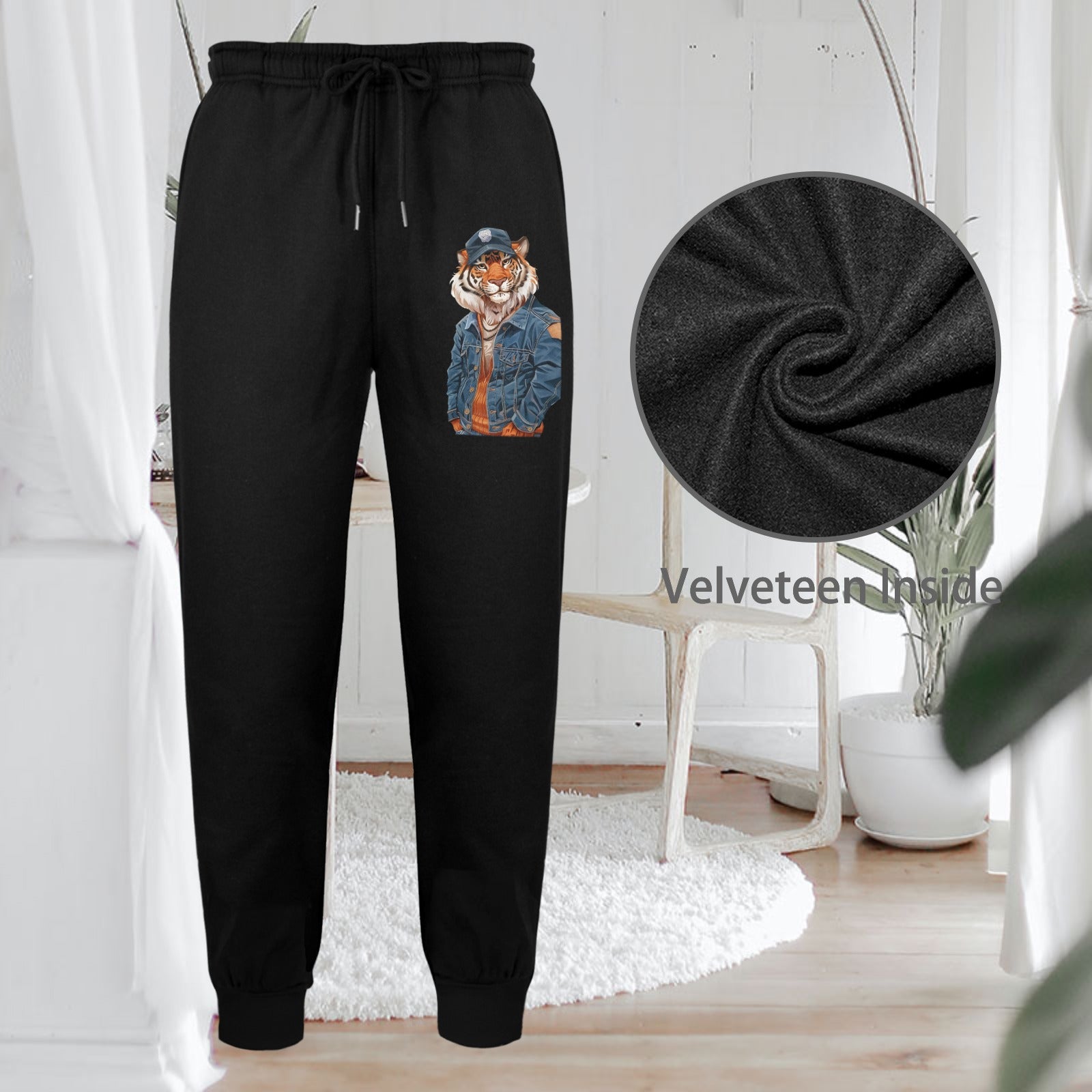 Unisex Fleece Sweatpants (Left Printing)Made in USA