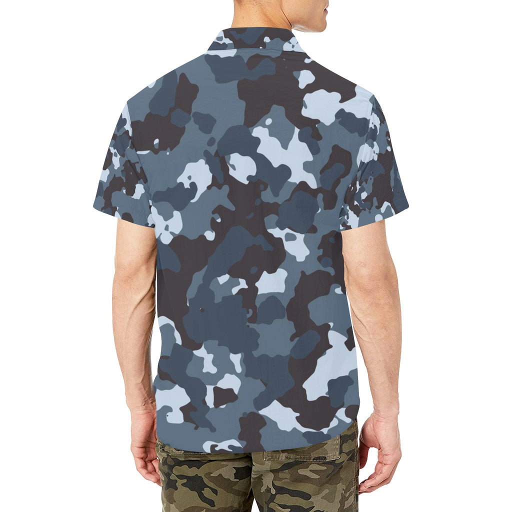 Men's AOP Short Sleeve Shirt with Chest Pocket (T53)