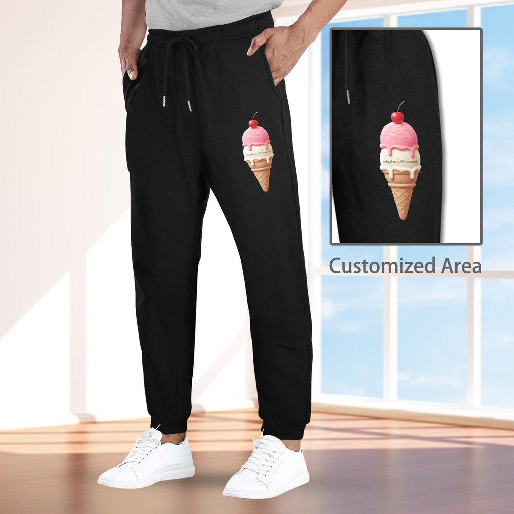Unisex Fleece Sweatpants (Left Printing)Made in USA