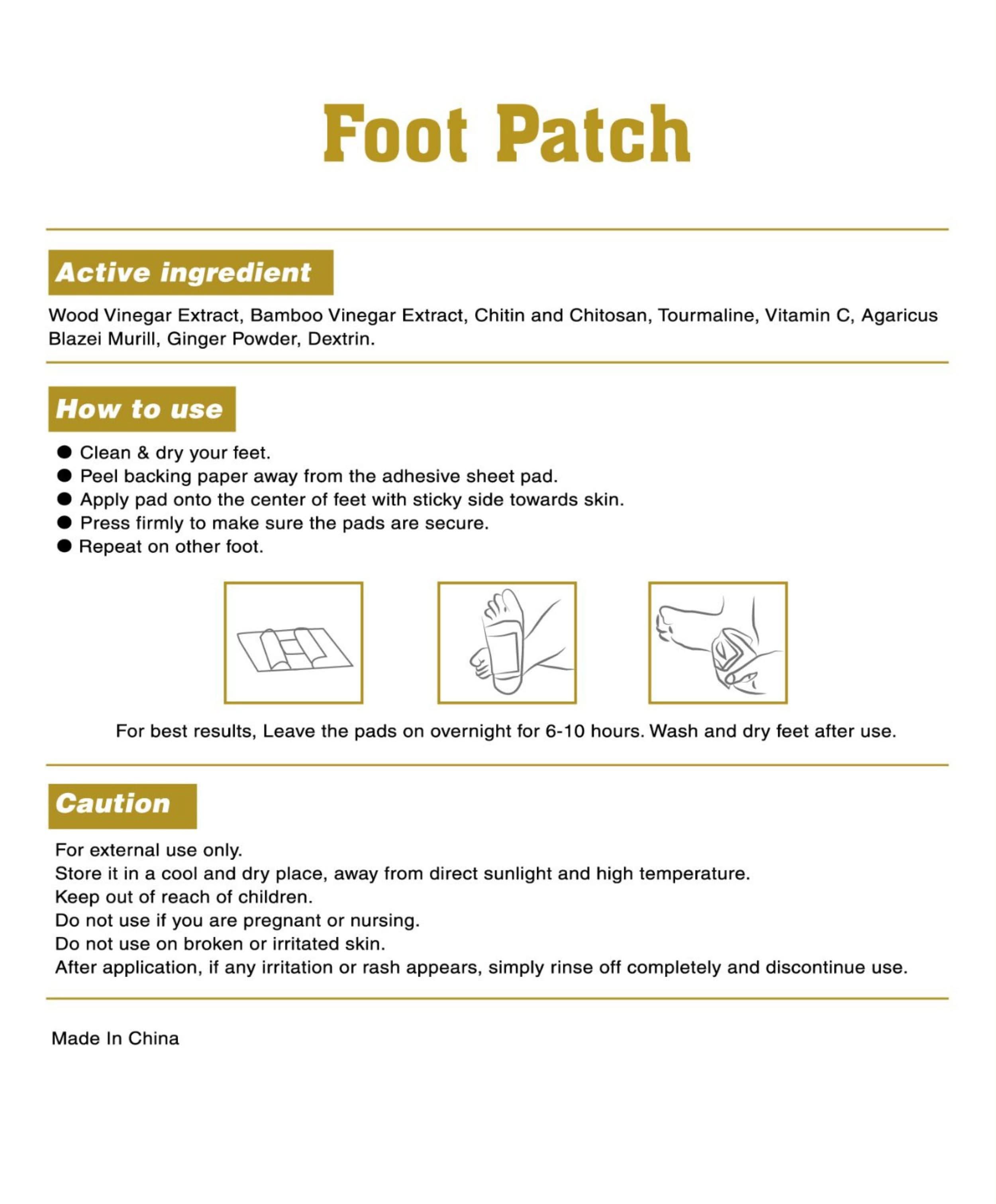 DSC Foot Patches (Qty. 10) - Andersen Mercantile