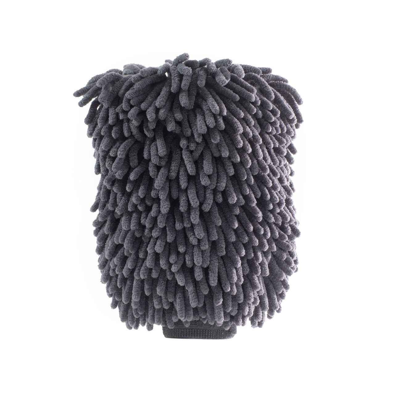 MOTIVITY Chenille Microfiber Car Wash Mitt, Scratch-Free, Lint-Free, Highly Absorbent – Large, Gray