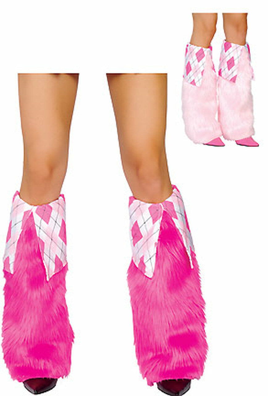 Fur and Argyle Boot Covers - Andersen Mercantile