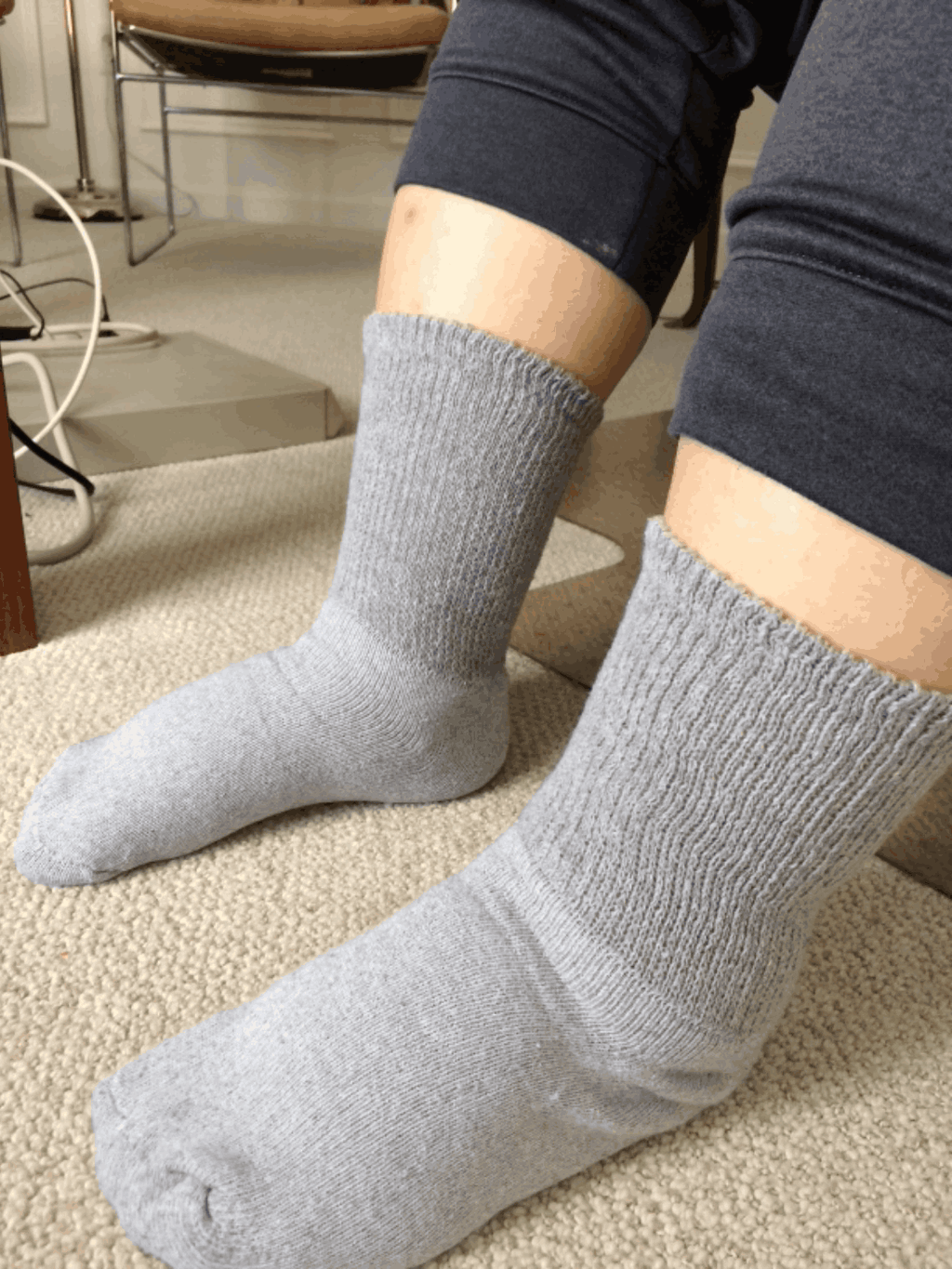 Women's Cotton Diabetic Crew Socks (Assorted) - Andersen Mercantile