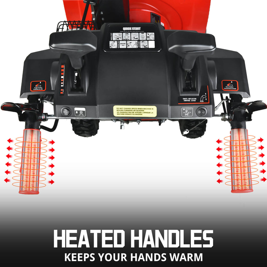 26" 208cc Two Stage Self-Propelled Gas Snow Blower w/ Electric Start & Briggs & Stratton Engine HB7109B