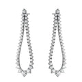 Natural Diamond Graduating Drop Earrings in 14K Gold – 3.53ctw