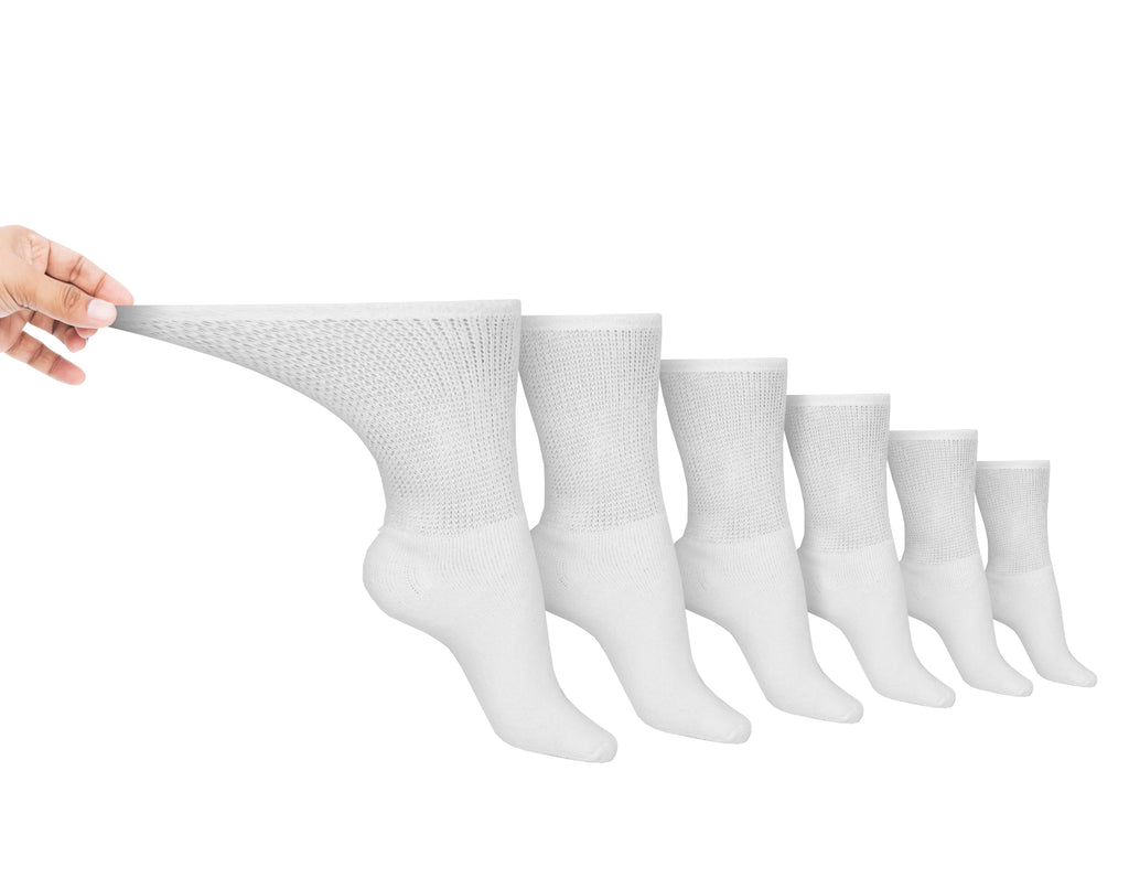 Men's Cotton Diabetic Crew Socks (6 Pair) - Andersen Mercantile