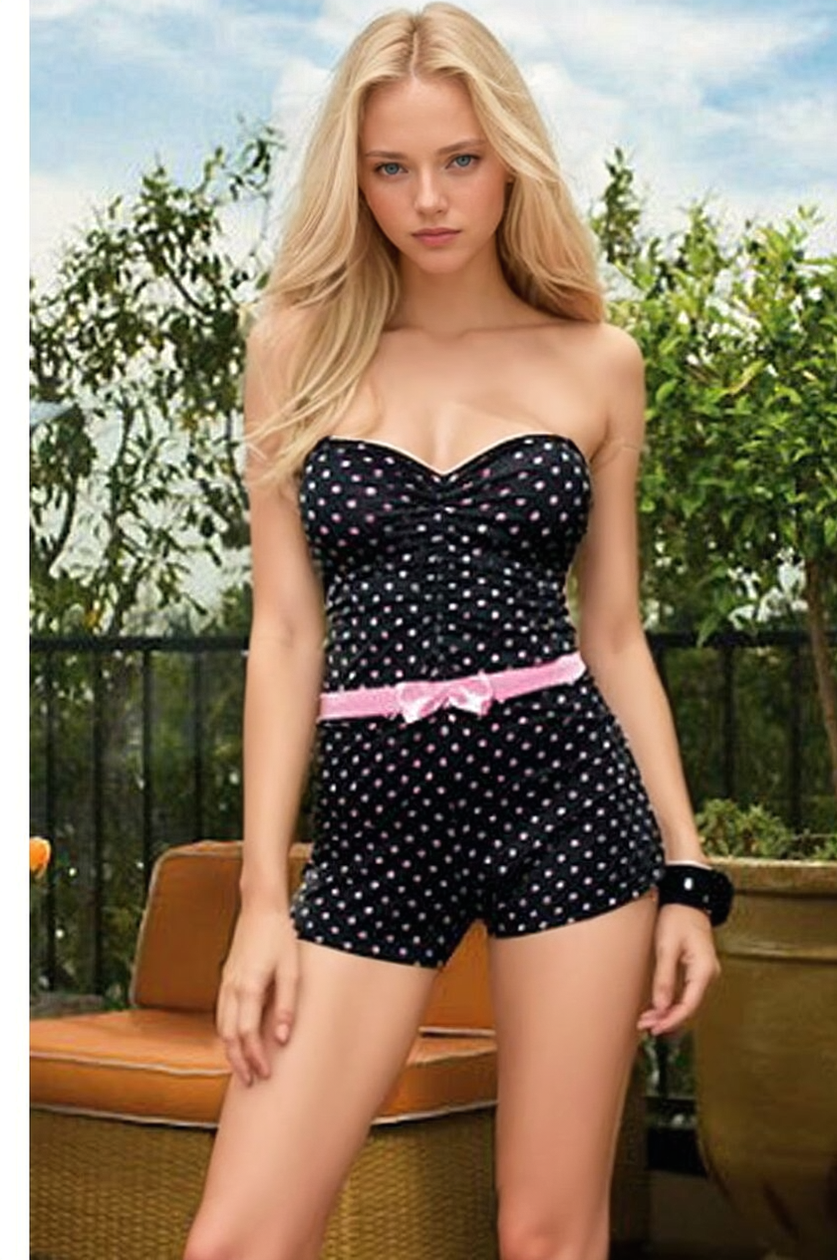 Retro Tease Polka Dot Romper - Andersen Mercantile