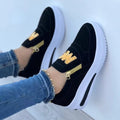 Sports single shoes sponge cake flat bottom side zipper color casual sports shoes