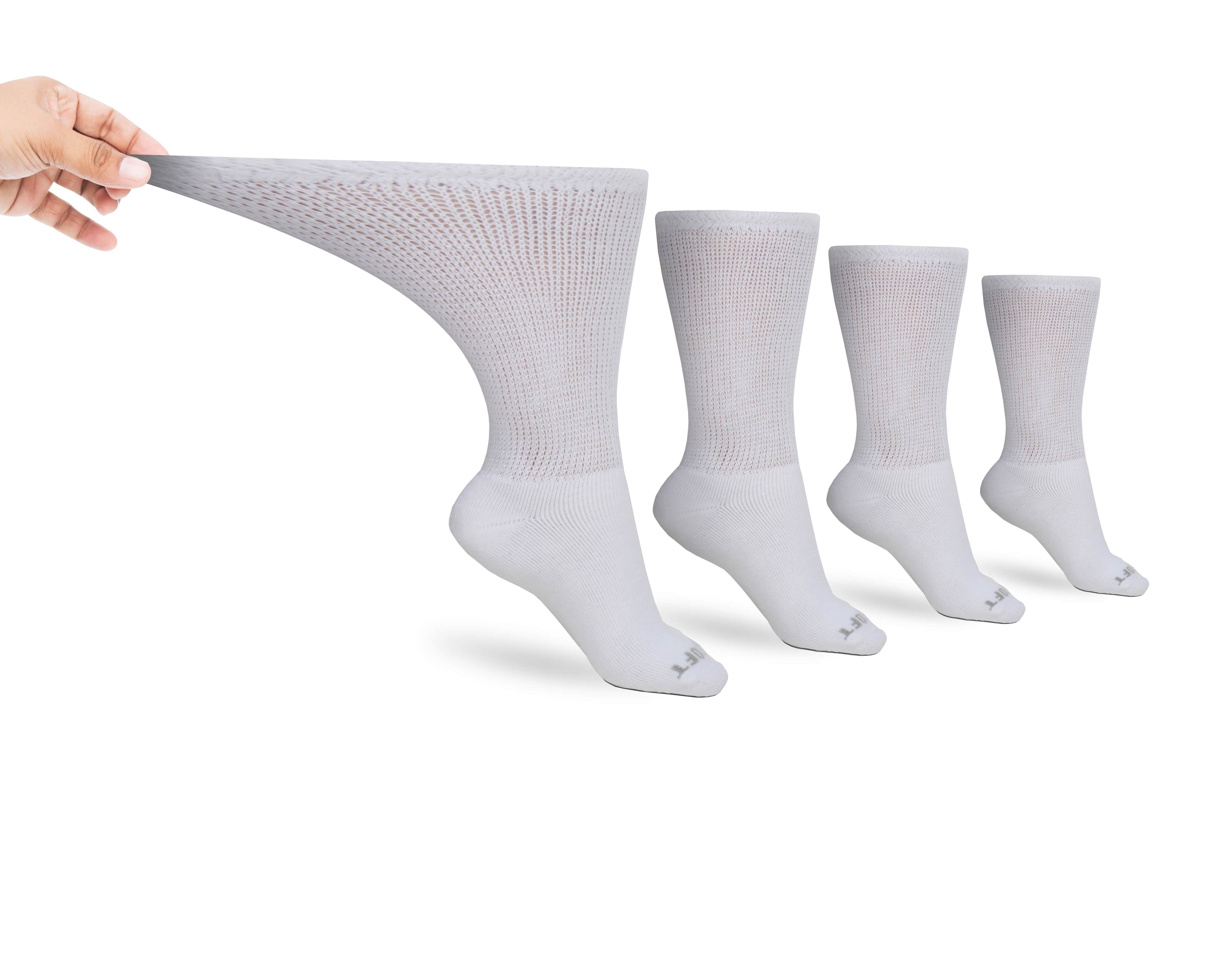 Men's Ultra-Soft Upper Calf Diabetic Socks (4 Pair) - Andersen Mercantile